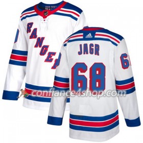 Adidas Maillot de Hockey New York Rangers Jaromir Jagr 68 2017-2018 Blanc Authentic - Homme